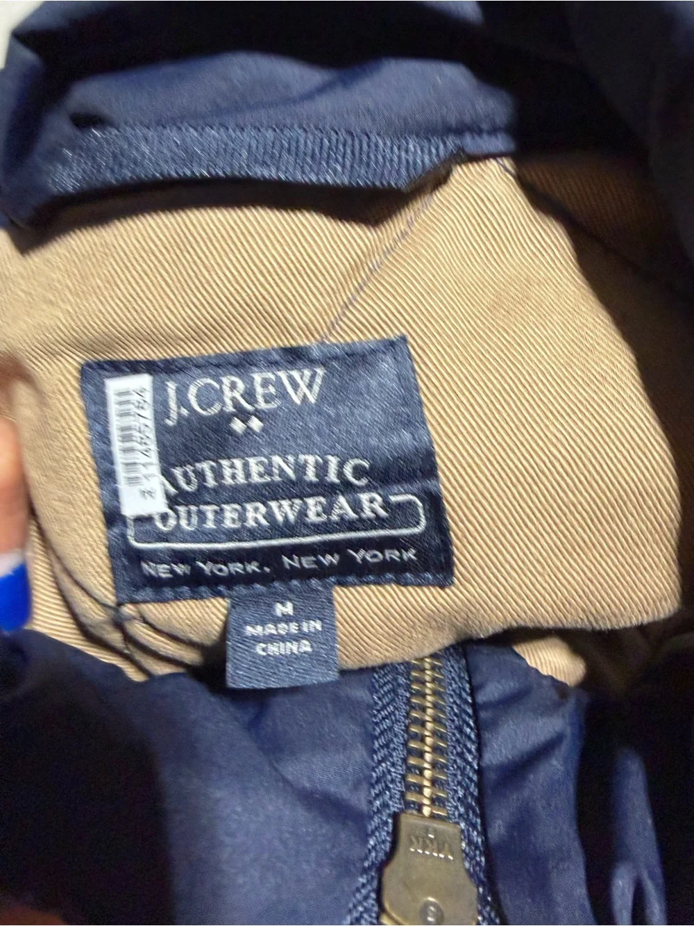 J. Crew authentic outerwear Men's Quilted Navy Vest medium